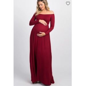 Pink Blush Maternity maxi dress - worn once
